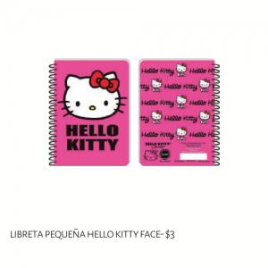 Libreta Pequeña Hello Kitty Face